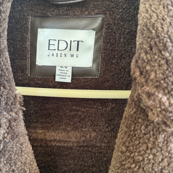 Jason Wu Deep Brown Shearling Jacket - Picture 2 of 7